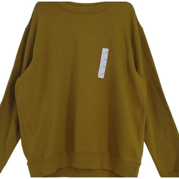 Goodfellow & Co men's L mustard yellow crewneck sweatshirt. NWT - Picture 4 of 7